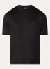 T-shirt met logoborduring - Zwart