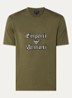 T-shirt met logoborduring - Bronsgroen