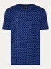 T-shirt met logoprint - Kobaltblauw