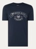 T-shirt met logoprint - Donkerblauw