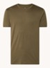 T-shirt met ronde hals - Mosgroen