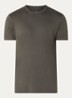 T-shirt met ronde hals - Bronsgroen