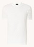 T-shirt met structuur en stretch - Gebroken wit