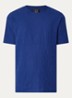T-shirt met structuur - Kobaltblauw