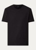 T-shirt met structuur - Zwart
