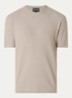 T-shirt met structuur - Khaki