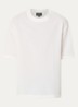 T-shirt met structuur - Gebroken wit