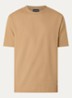 T-shirt met structuur - Beige