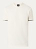 T-shirt van piqué katoen - Gebroken wit