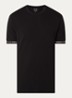 T-shirt van piqué katoen - Zwart