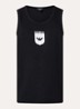 Tanktop met ronde hals en logo - Grijs