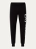 Tapered fit joggingbroek met logoprint en steekzakken - Zwart