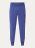 Tapered fit joggingbroek met logoprint en steekzakken - Kobaltblauw