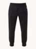 Tapered fit joggingbroek met persplooi - Zwart