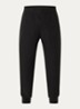 Tapered fit joggingsbroek met logoborduring - Zwart