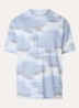 Trainings T-shirt met print en logo - Lichtblauw