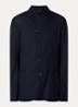 Vest van scheerwol met gemêleerd dessin - Donkerblauw