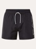 Zwemshorts met logoprint - Zwart