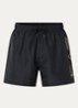 Zwemshorts met logoprint - Zwart