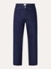 Circle Logo tapered fit jeans met gekleurde wassing - Indigo