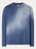 Fadeout longsleeve met logo- en backprint - Donkerblauw