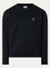 Heart sweater met logo - Zwart