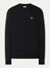 Sweater met logoborduring - Zwart