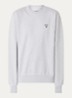 Sweater met logoborduring - Grijsmele