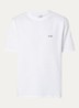 T-shirt met logo- en backprint - Wit