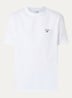 T-shirt met logoborduring - Wit