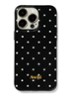 Polkadot telefoonhoes voor IPhone 16 Pro - Zwart