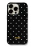 Polkadot telefoonhoes voor IPhone 16 - Zwart