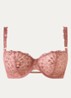 Crazy In Love beugel bh van mesh - Oudroze