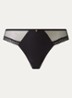 Sheer Emotion slip met details van mesh - Zwart