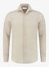 Regular fit overhemd van linnen - Beige