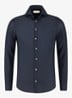 Regular fit overhemd van linnen - Navy-410