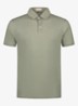 Regular fit polo van linnen - Pistache-340