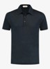 Regular fit polo van linnen - Navy-410