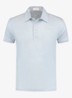 Regular fit polo van linnen - Light Blue-450