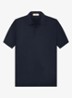 Regular fit polo van merino wol - Navy-410
