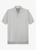 Regular fit polo van merino wol - Light Grey-50