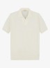 Regular fit polo van merino wol - Ivory-120