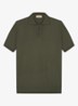 Regular fit polo van merino wol - Olive-300