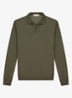 Regular fit polo van merino wol - Olive-300