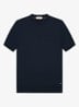 T-shirt van merino wol - Donkerblauw