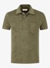 Terry regular fit polo van badstof - Olive-300