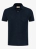 Terry regular fit polo van badstof - Navy-410