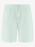 Terry straight fit korte broek van badstof - Light Aqua-456
