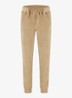 Terry tapered fit pantalon van badstof - Beige