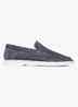 Yacht loafer van suède - Steel Blue-400 / Blauw